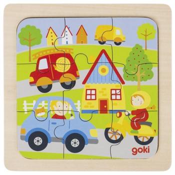 Einlegepuzzle In der Stadt